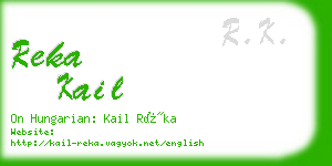 reka kail business card